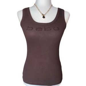 Y2k Bebe Rhinestone Top